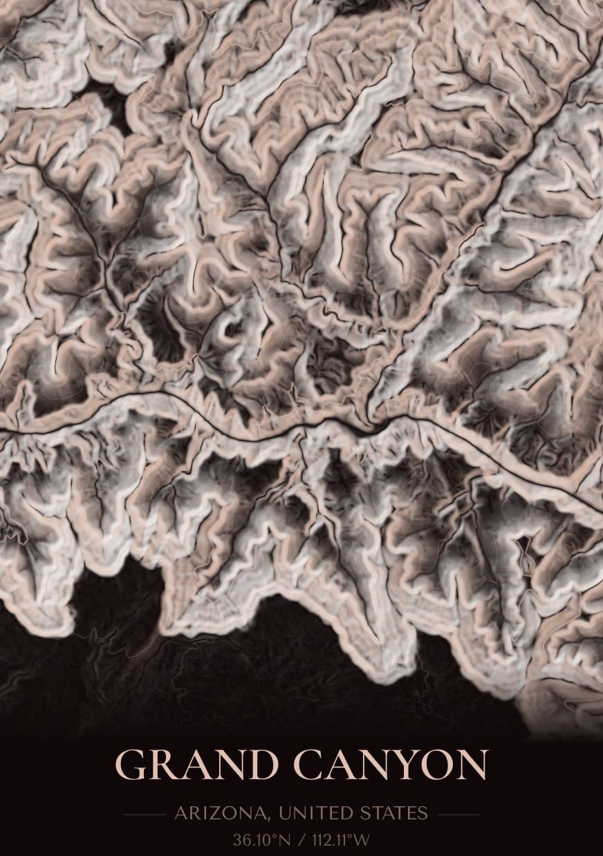 Grand Canyon — Topo map